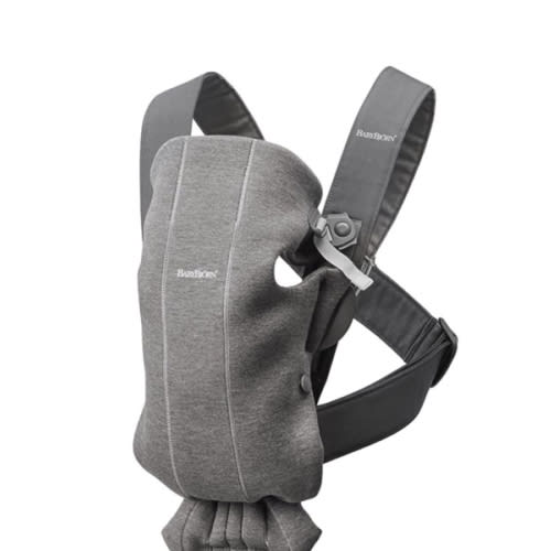 BabyBjörn Baby Carrier Mini, 3D mesh, Anthracite/Leopard - Dark gray