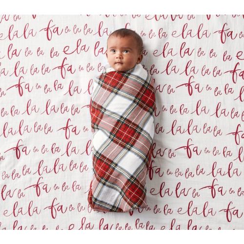 My First Christmas Organic Muslin Swaddle Set
