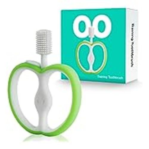 Love Noobs Training Baby Toothbrush, Silicone Baby Teething Toys for 4-12 Months Baby Teething Relief, 4+ Months Baby Teether First Toothbrush for Infant Teething Relief Toddler Teether
