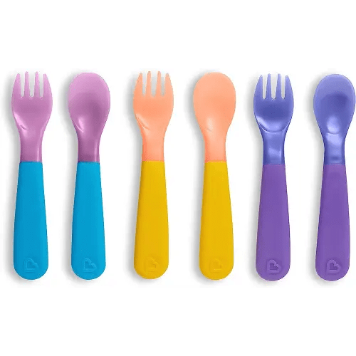 Munchkin® ColorReveal™ Color Changing Toddler Forks and Spoons, 6 Pack