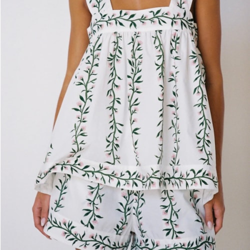 Suzette Sleep Set - Cotton - Vine Pink – Piyama USD