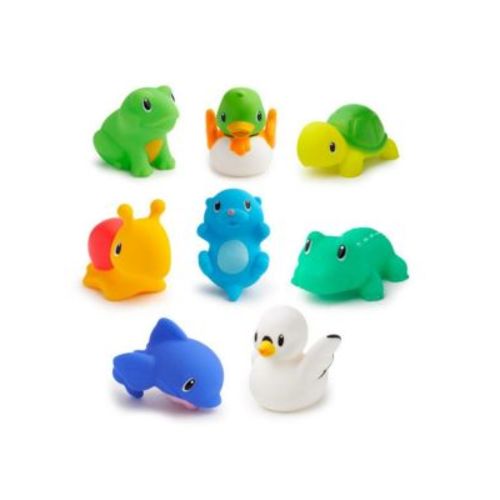 Lake Animal Bath Squirts, 8 Pack - Ages 8 Months+
