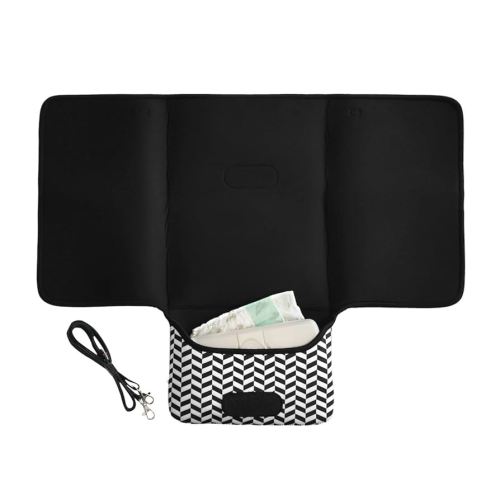 Jellystone Designs 2 in 1 Change Mat Clutch, Foldable, Mono, Baby, Black, White, Nappy, Bag, Washable : Amazon.com.au: Baby