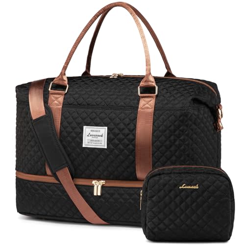 LOVEVOOK Travel Duffle Bag,Weekender Bags for Women with Shoe Compartment,Carry on Overnight Bag with Toiletry Bag,Gym Duffel Bag with Wet Pocket, Hospital Bags for Labor and Delivery