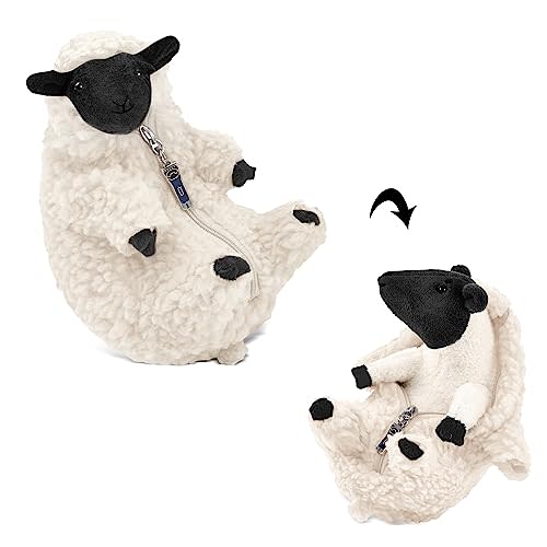 AGRIMONY Cute Shaved Sheep Stuffed Animals Kawaii Lamb Plush Toys Valentines Day Mothers Day Birthday Easter Funny Gifts for Kids Girls Boys Teens Women Small Plushies Sheep Decor