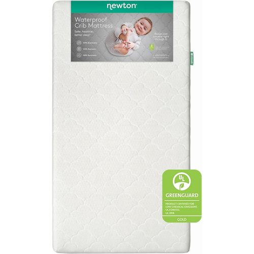 Newton Baby Crib Mattress and Toddler Bed - Waterproof - Ultra-Breathable Proven to Reduce Suffocation Risk, 100% Washable, Better Than Organic, 2-Stage Removable Cover, Deluxe 5.5" Thick - White