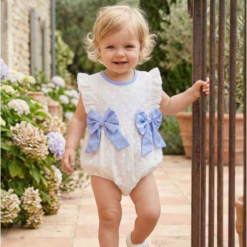 infant baby girl outfit bow decorated jacquard sleeveless - Temu