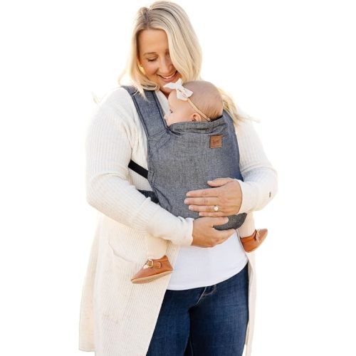 Happy! Original Baby Carrier – Lightweight Ergonomic Soft Structured Carrier for Newborns to Toddlers (7–45 lbs), Adjustable Fit, Breathable Linen, Front & Back Carry
