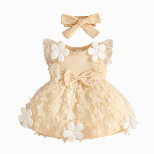 JUMEYU Baby Girl Romper Baby Girl Romper Newborn Playsuit Shorts Jumpsuit Cute Summer Clothes 0 3 6 9 12 18 24 Months (Beige,3-6 Months)