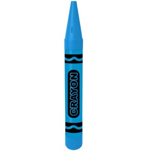 PMU Crayon Bank Giant 36 Inch Turquoise Blue- Giant Crayon Piggy Bank Jumbo Coin Savings Bank for Kids, Playground Decoration (1/Pkg) Pkg/1
