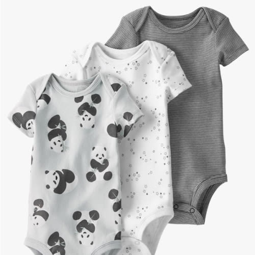 little planet by carter's Unisex 3-pack Short Sleeve Bodysuits Made With Organic Cotton