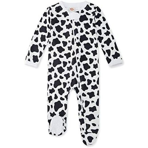 UNIFACO Baby Girls Boys Footed Pajamas One-Piece Sleeper Snug Fit Sleep and Play Zip Front Footie Romper 0-12 Month