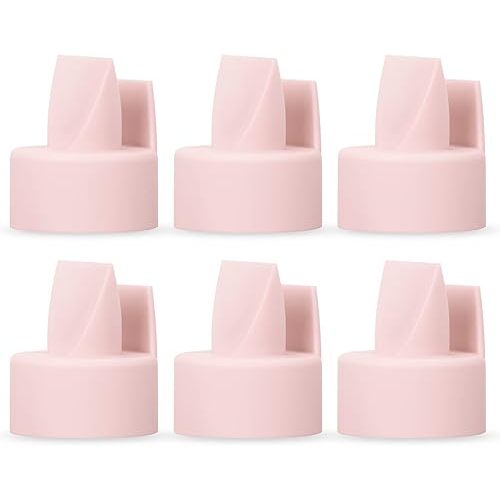 [6-Count] Papablic Duckbill Valves for Spectra S1 Spectra S2 Spectra 9 Plus, Replaceable Duckbill Valves for Spectra Duckbill Valves Compatible with Spectra Pump Parts, BPA/DEHP Free, Pink