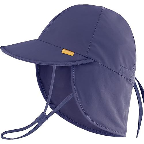 FURTALK Baby Sun Hat Summer Beach Hat UPF 50+ Adjustable Soft Baby Swim Hat with Neck Flap