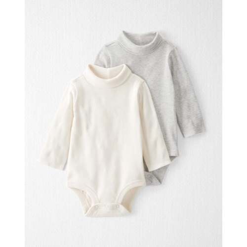 Baby 2-Pack Organic Cotton Rib Mock Neck Bodysuits - Little Planet | Carter's