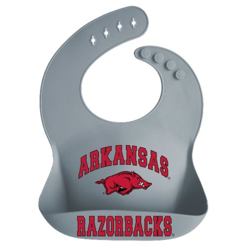 Infant Garb Arkansas Razorbacks Silicone Crumb Catcher Bib