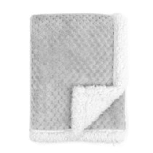 Tadpoles Popcorn Plush and Sherpa Ultra-Soft Baby Blanket