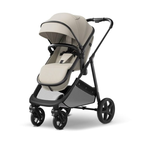 Mompush Wiz Baby Stroller, Convertible Infant Stroller for Newborn and Toddler with Reversible Seat and Large UPF 50+ Canopy