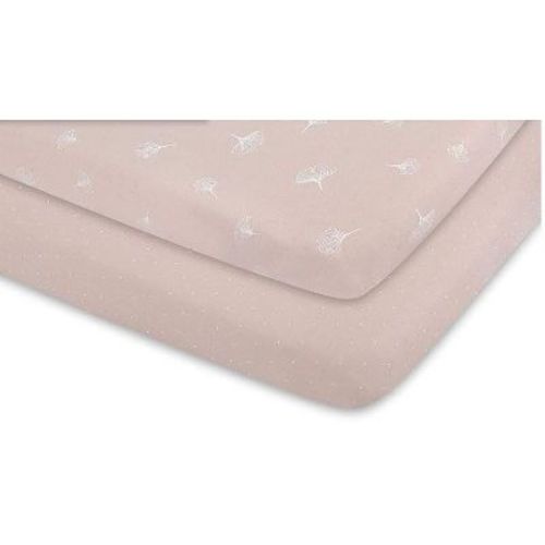 Ely's & Co. Baby Fitted Bassinet Sheet 100% Combed Jersey Cotton Pink For Baby Girl 2 Pack
