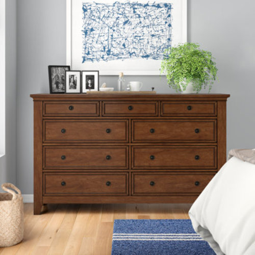 Three Posts™ Woodside 66" W 9-Drawer Dresser with Ball-Bearing Glides & Reviews | Wayfair