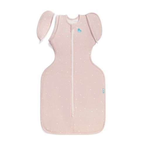 Love to Dream Baby Girl Transition Bag - Cotton 1.0 TOG Sleeveless Swaddle Wrap - Twinkle Pink - M