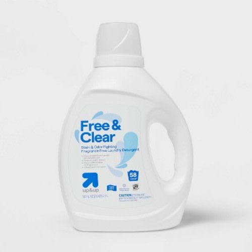 Laundry Detergent - Free & Clear - 92 fl oz - up&up™