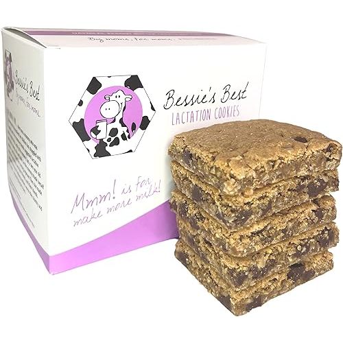 Bessie’s Best Lactation Cookies | Lactation Support | Oatmeal Peanut Butter Chocolate Chip | Increase Milk Supply | Breastmilk Boosting Cookies | Breastfeeding Snacks | 1 Dozen