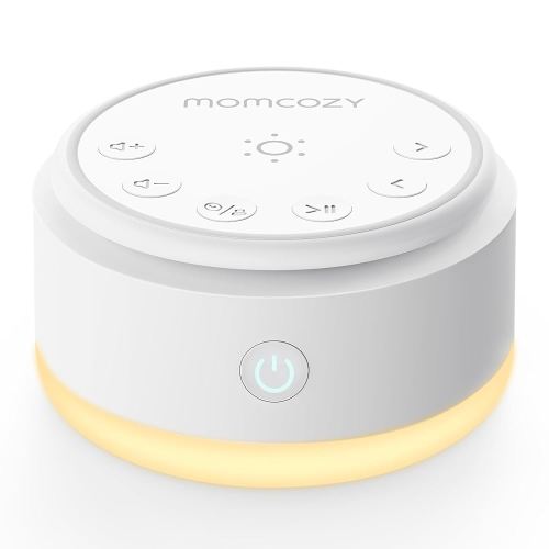 Momcozy Sound Machine for Baby-20 Soothing Sounds & Touch Warm Light Portable White Noise for Kids & Adults for Sleeping Timer and Memory | Ideal Travel Companion & Nursery Must-Have