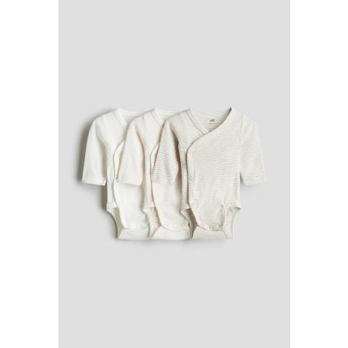 3-PACK WRAPOVER BODYSUITS