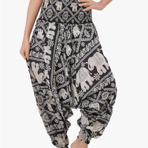 B BANGKOK PANTS Women's Harem Pants Jumpsuit Hippie Clothes