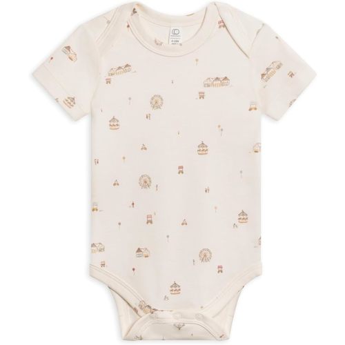 Short Sleeve Bodysuit, Fairgrounds | 3-6M