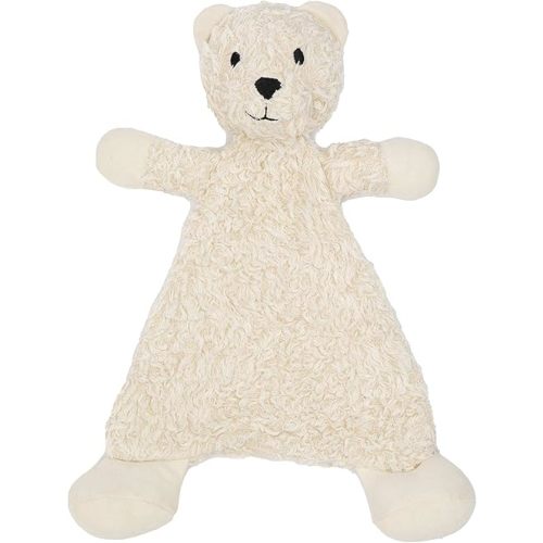 Organic Cotton Flat Faux Fur Sherpa Snuggle Bear Toy, 13” Tall