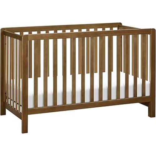 Carter's by DaVinci Colby 4-in-1 Baby Crib Convertible to Toddler Bed, Daybed, Full-Size Bed - Easy Assembly - GREENGUARD Gold Certified, 4 Adjustable Heights, Conversion Kit Sold Separately, Walnut