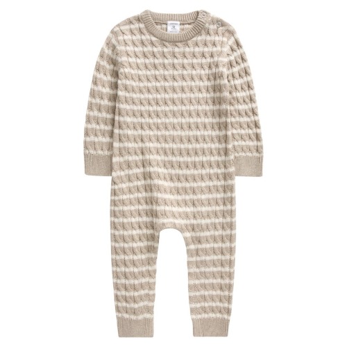 Cable Sweater Romper, 3M