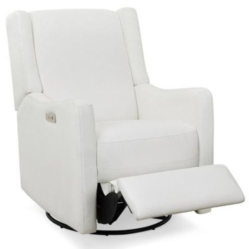 Delta Children Mercer Nursery Swival Power Recliner With Livesmart By Culp Fabric