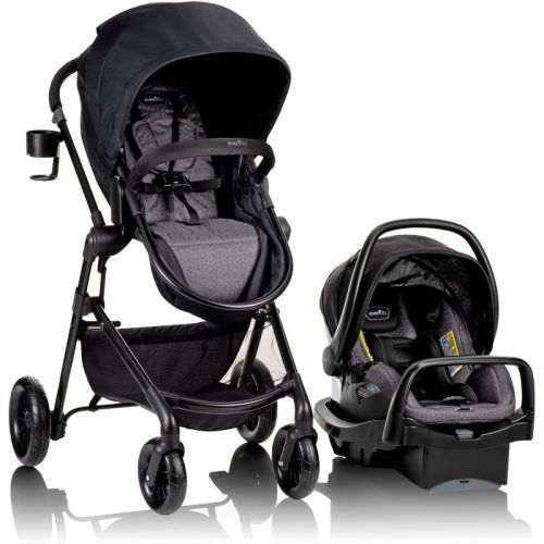 Evenflo Pivot Modular Travel System With Litemax Infant Car Seat With Anti-rebound Bar - Casual Gray