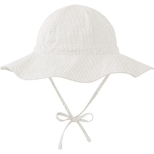 Zando Baby Sun Hat UPF 50+ Toddler Sun Protection Bucket Hats for Boys Girls Infant Wide Brim Beach Hat Baby Bucket Hat 0-4T