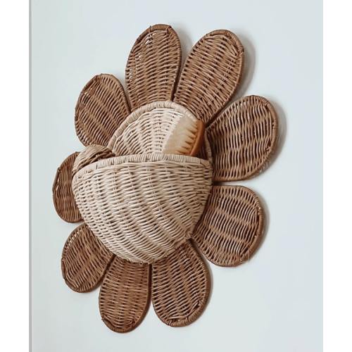 Rattan Daisy Wall Basket – Olli Ella USA
