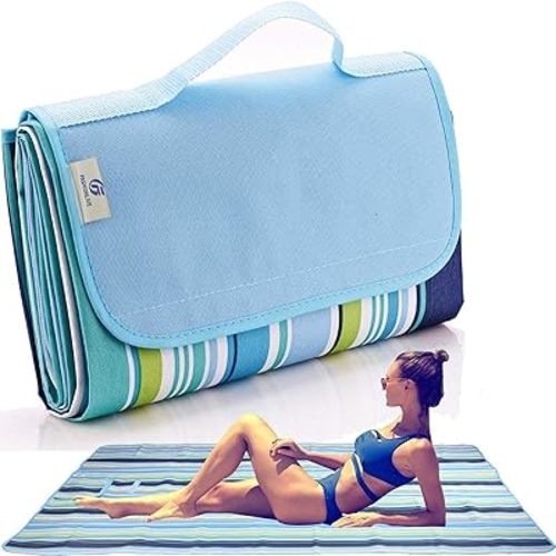 Beach Blanket Extra Large Picnic Blankes Sandproof Waterproof Outdoor Indoor Blanket Lightweight Handy Mat Portable Beach Mat for Camping Hiking Travel Park Grass 80" x 80"