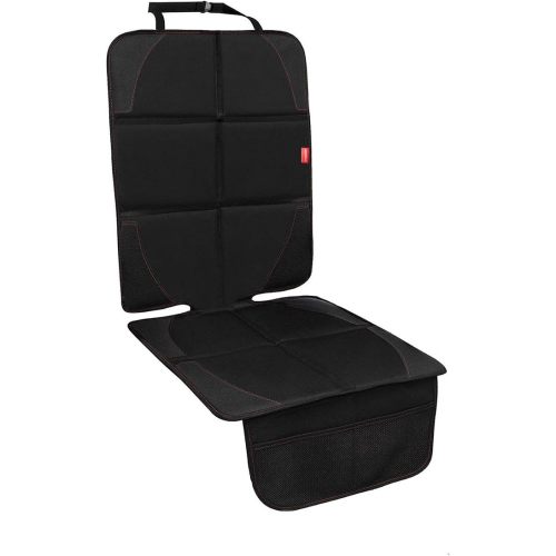 MORROLS Car Seat Protector for Child, Baby, Pets -1 Pack car seat Cover with Thick Padding- Waterproof Universal Size with Mesh Pockets (Black)