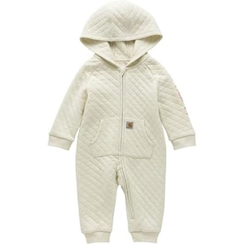 Carhartt baby-girls Long-sleeve Hooded Zip-up Footless Jumpsuit One-piece Hoodie