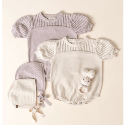 Pointelle Knit Romper || Lavender – Quincy Mae