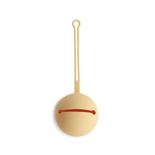 Mushie Pacifier Case Pale Daffodil