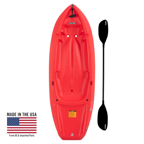 Lifetime Wave 6 ft Youth Kayak, Fire Red (91401)