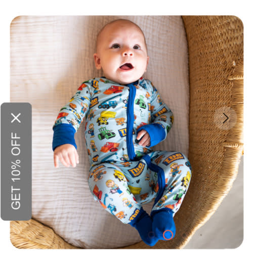 Little Builder Baby Bamboo Zipper Romper Pajamas – FancyPrince