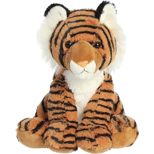 Aurora® Cuddly Bengal Tiger Stuffed Animal - Cozy Comfort - Endless Snuggles - Brown 14 Inches