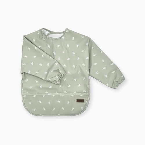 HoneyPeas Long sleeve Bib for Girl Boy Baby Toddler 6-24 M Essential Must Have for Eating Feeding Baby Led Weaning Mess Free