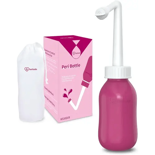 Peri Bottle for Postpartum Care, Perineal Bottle for New Mom Postpartum Essential, 10 Oz Upside Down Peri Bottle for Postpartum Recovery, Portable Bidet for Women