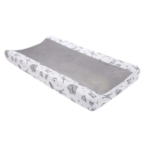 Star Wars Millennium Falcon White/Gray Soft Changing Pad Cover – Lambs & Ivy
