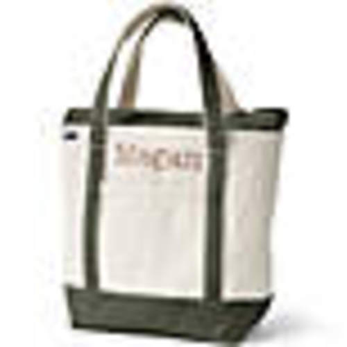 Medium Pocket Zip Top Top Canvas Tote Bag | Lands' End